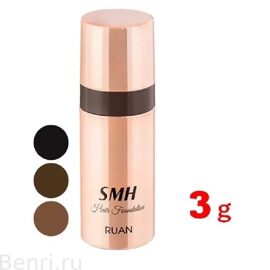 Пудра для маскировки седины, SMH Hair Foundation 02 Dark Brown, RUAN, 3 гр.